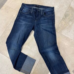 Joe's Jeans Dark Blue Ankle Cropped Jeans
